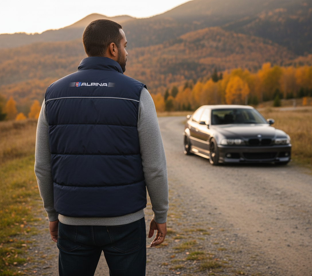 BMW Alpina Power Motorsport Embroidered Vest Jacket – Sizes S-3XL