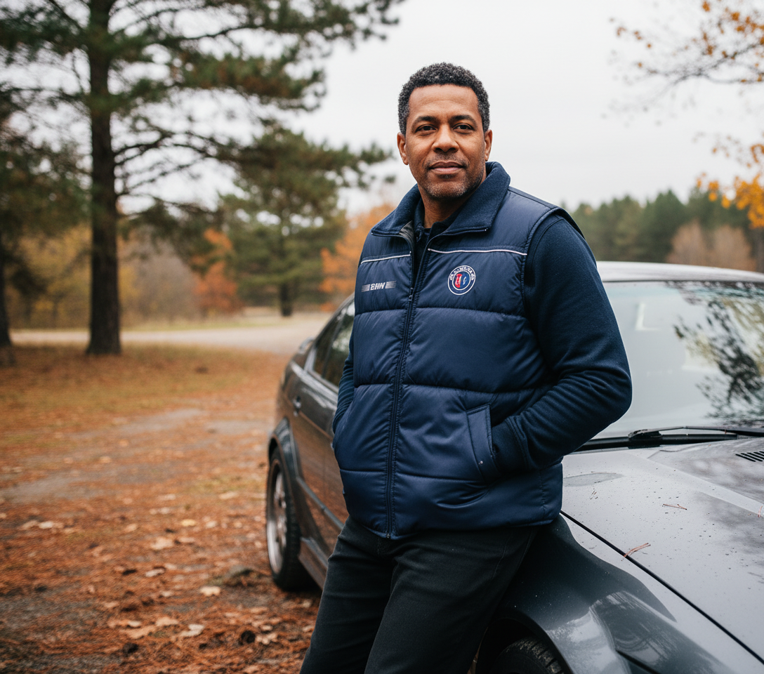 BMW Alpina Power Motorsport Embroidered Vest Jacket – Sizes S-3XL