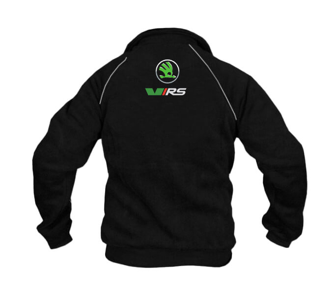 New Fleece Jacket Skoda vRS Motorsport embroidered emblems apparel, S-3XL